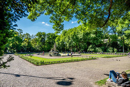 Old botanical garden; Lenbachplatz Munich; 1804 to 1812; Friedrich Ludwig von Sckell;