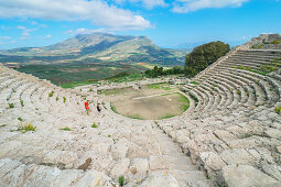 Roman theatre, Segesta, Sicily, Italy