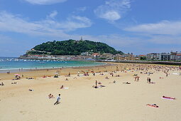 Playa La Concha, Donostia-San Sebastian, Basque Country, Spain