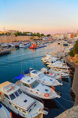 Historic old harbour, Ciutadella, Minorca, Balearic Islands, Spain