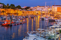 Historischer alter Hafen, Ciutadella, Menorca, Balearen, Spanien