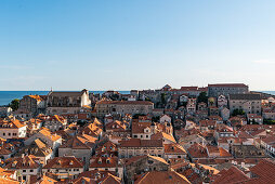 Panoramic view of the old town of Dubrovnik, Dalmatia, Croatia.
