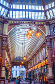 Leadenhall Market, Liverpool Street, London, England, Vereinigtes Königreich