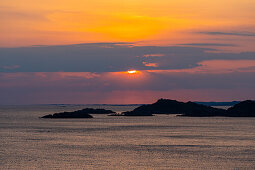  Norway, Lindesnes, Lindesnes Fyr, sunset, sea view 