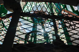  Norway, Lindesnes, Lindesnes Fyr, sunbeam in the lighthouse 