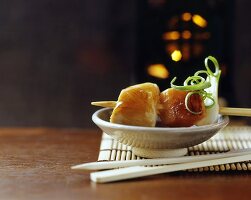 Yakitori (Hähnchenspiess mit Süsskartoffel, Japan)