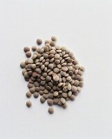 Dried brown lentils