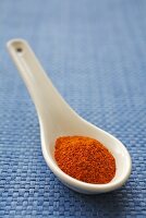 Cayenne pepper on spoon