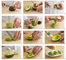Avocado starters being prepared