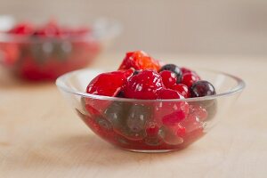 Red berry compote