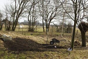 Vegetable garden in spring