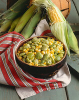 Bowl of Succotash; Ears of Corn
