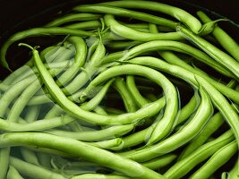 Fresh Green Beans in Water