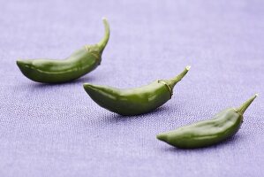 Three green chillies