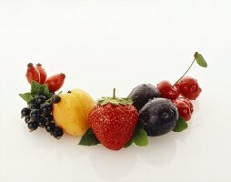 Verschiedene, frisch gewaschene Früchte
