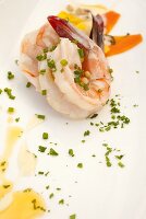 Steamed Shrimp with Mustard Seeds and Chives
