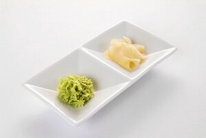 Wasabi and pickled ginger
