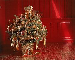 Goldener Weihnachtsbaum 