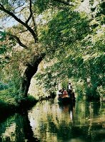 Boat trip on romantic river at Spreewald