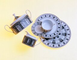 Coffee service with antique motifs from ancient Rome