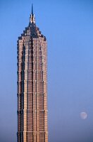 View of Jin Mao Tower with the Grand Hyatt Hotel, Shangai, China