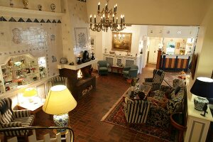 Guests sitting in Hotel Achterdiek, Juist, Germany