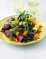 Rucola-Pfirsich-Salat 
