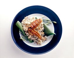 Chicken wings on serving dish, Bangkok