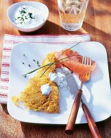 Räucherlachs mit Rösti 