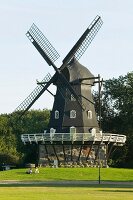 Windmill in King's Park at Malmo, Sweden