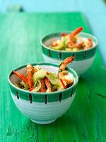 Cucumber salad with prawns (Asia)