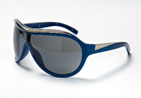 Große blaue Sonnenbrille von Stella McCartney