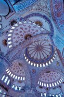 blaue Kuppeln in Moschee Ahmets I. 