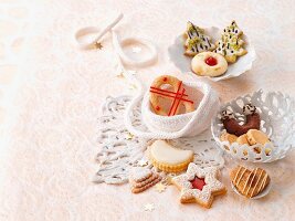 Various Christmas biscuits