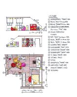 Kinderzimmer mit Dachschräge, Gestaltung, Grundriss, Illustration