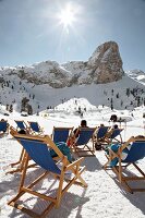 Südtirol, Refugio Scotoni vor dem Conturines Massiv, Alta Badia