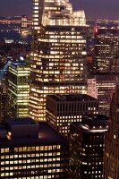 New York: Blick vom Rockefeller Center auf den Bank of America Tower
