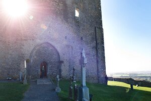 Irland: Rock of Cashel, Burgruine, Details.