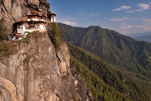 Taktsang monastery on Himalayan mountain slope, Bhutan