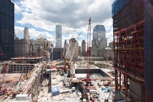 New York: Ground Zero, Hudson River, Vogelperspektive, Aufmacher