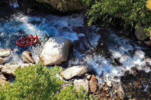 Rapid rafting in Koprulu Canyon, Turkey