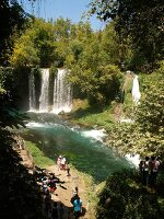 Duden waterfall in forest, Antalya, Turkey