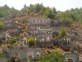 Kayaköy: verlassene Stadt, Ruinen. X 