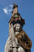 Bremen Roland statue at market square in Bremen, Germany
