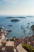 Kroatien: Hvar, Küste, Hafen, Meer- blick