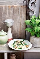 Lemon and sage risotto with artichokes