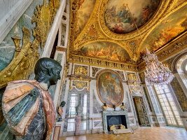 Interior of Palace of Versailles in Versailles, France