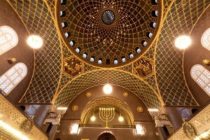 Interior of Synagogue dome in Augsburg, Bavaria, Germany