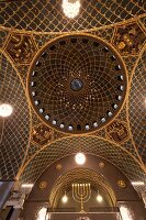 Interior of Synagogue dome in Augsburg, Bavaria, Germany