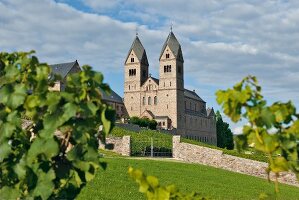 View of Abbey St. Hildegard, Rheingau, Rudesheim am Rhein, Germany